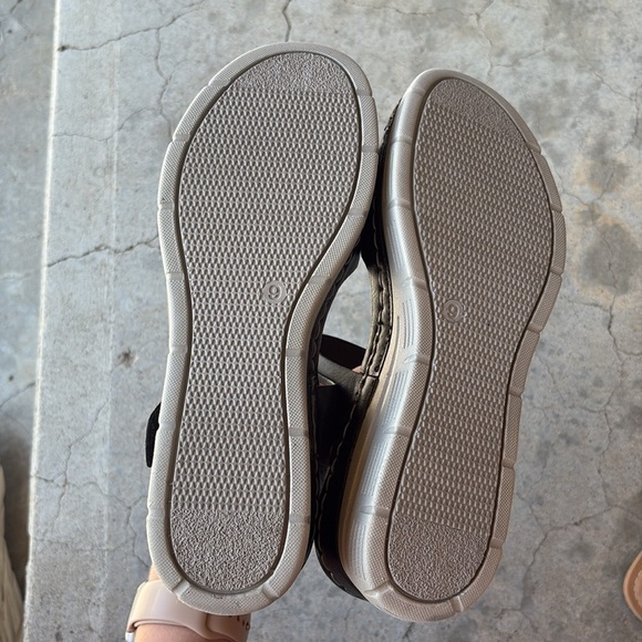 NEW Ortorex Black Wedge Sandals size 9 - Picture 6 of 8